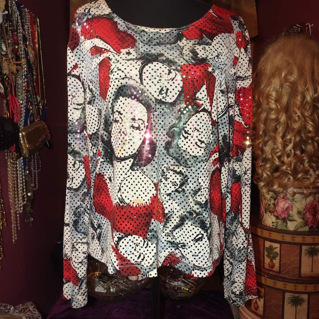 Merchant Sequined Blouse Xl